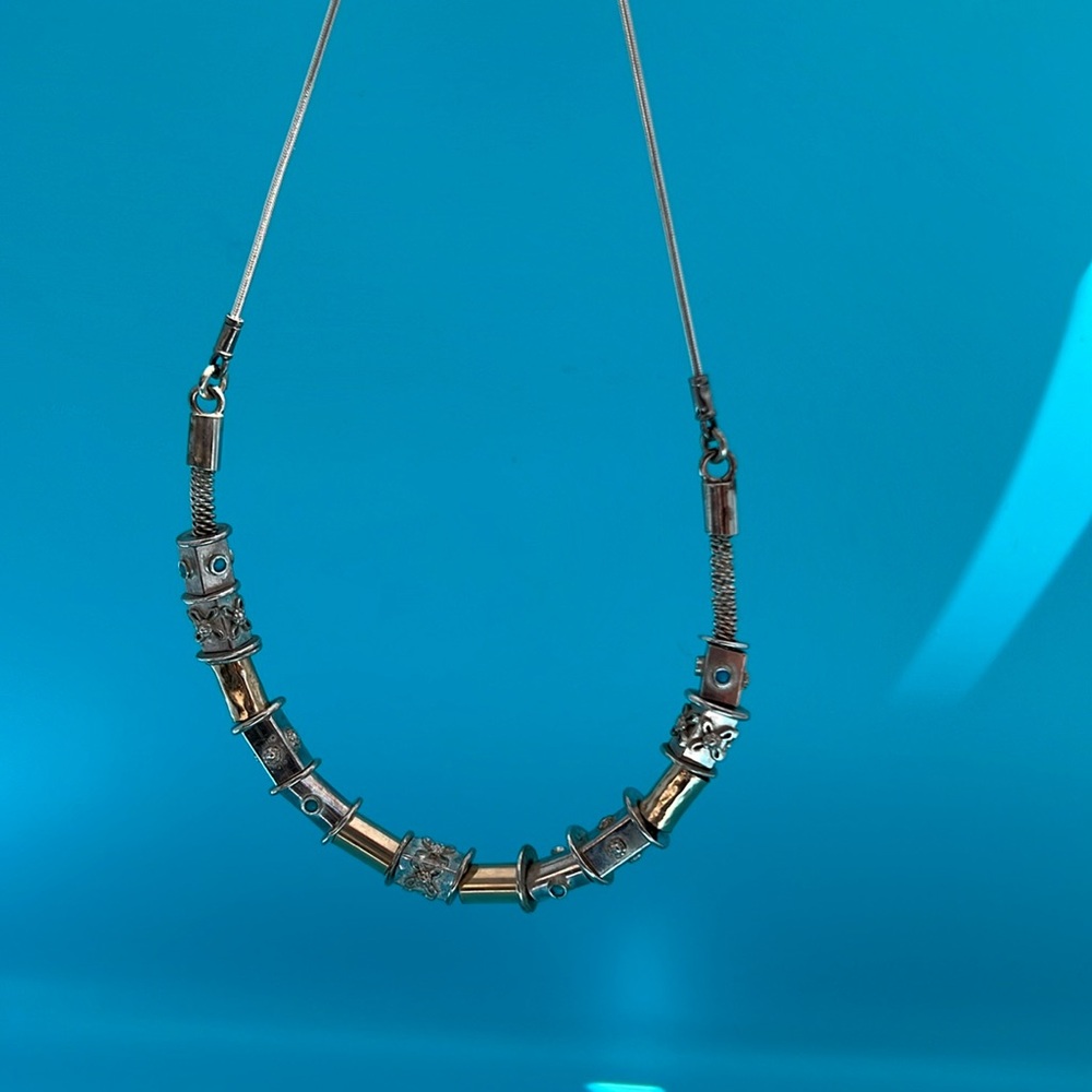Vintage Silver 925 Artisan made 16in Necklace